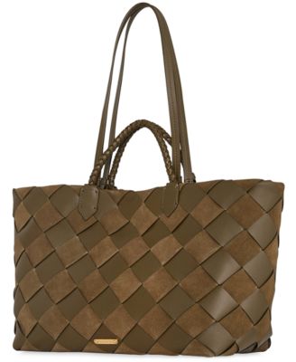 Frankie Extra-Large Woven Leather Tote Bag