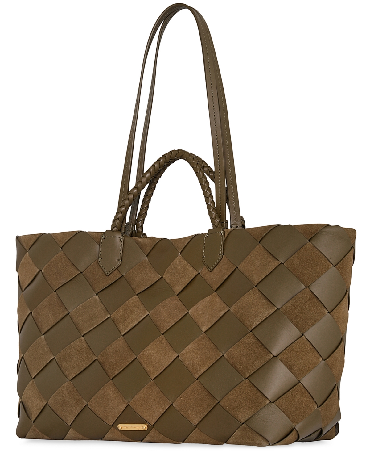 Rebecca Minkoff Frankie Woven Tote Handbag In Brown