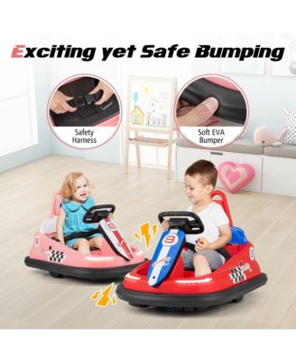 6V Electric Kids Ride-on Bumper Car with 360° Spinning Dual Motors 2 Speeds