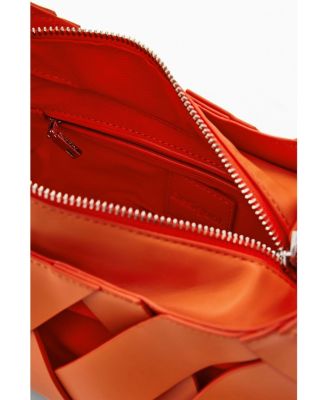 Women's Medium braided faux leather bag