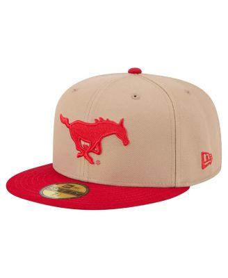 New Era - Men's Khaki SMU Mustangs Two-Tone 59FIFTY Fitted Hat