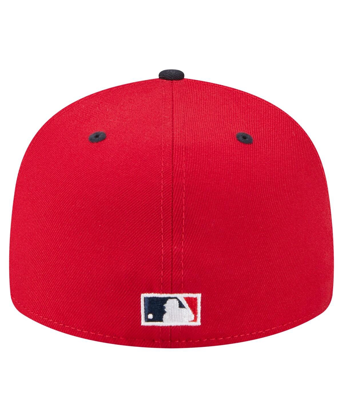 New Era Men's Chipper Jones Red Atlanta Braves 59fifty Fitted Hat In Red