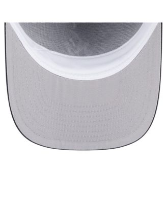 Men's Black New York Yankees Chainstitch 9FIFTY A-Frame Snapback Hat