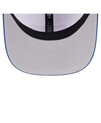 Men's White/Royal Boise State Broncos Perforated Patched 9SEVENTY Adjustable Hat