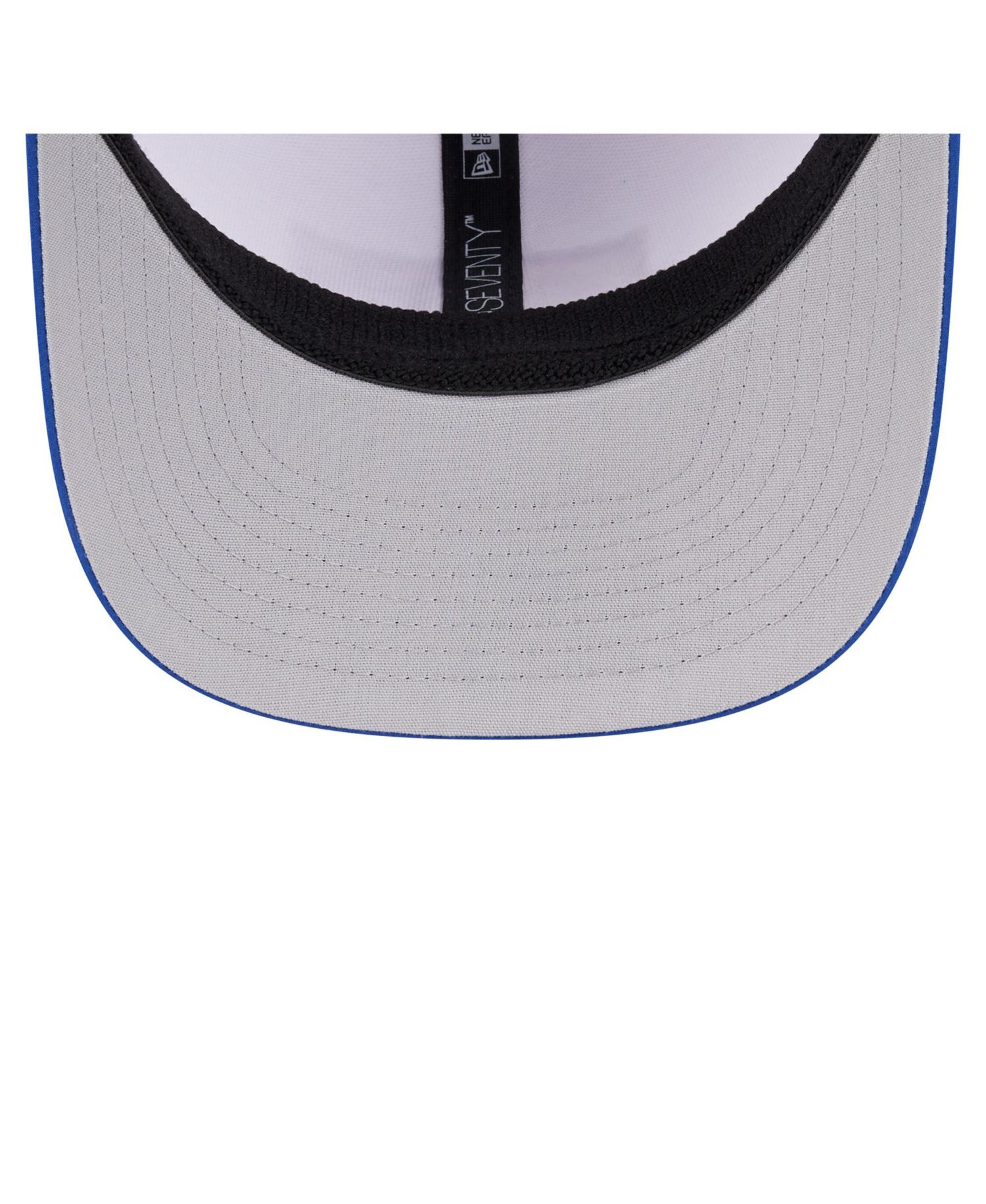 Men's White/Royal Boise State Broncos Perforated Patched 9SEVENTY Adjustable Hat