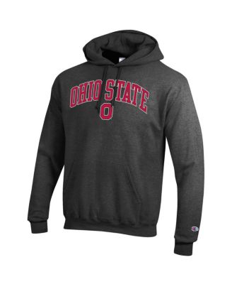 Men's&nbsp;Charcoal Ohio State Buckeyes Arched Logo Fleece Pullover Hoodie