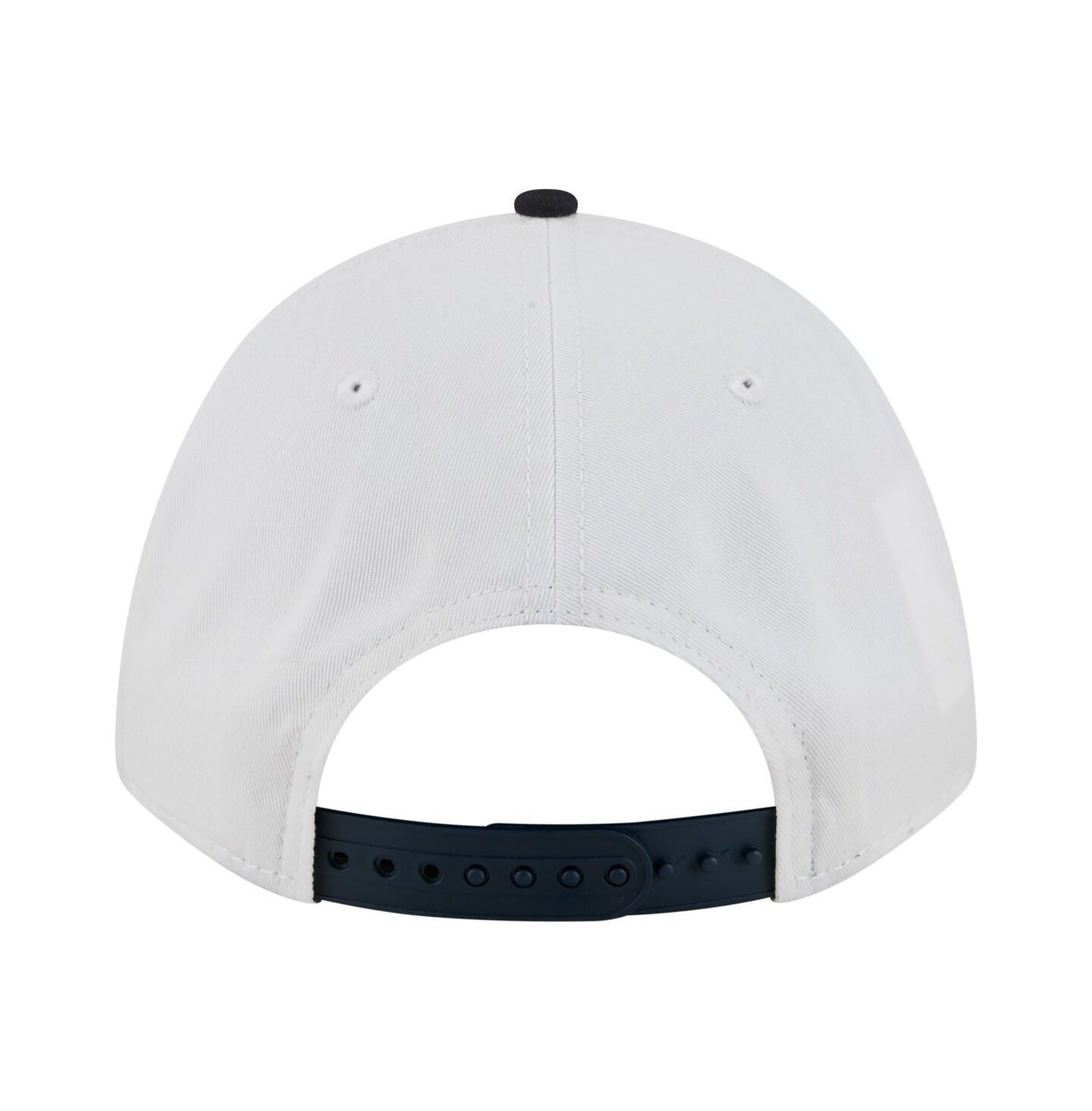 Мужская кепка New Era White/Navy Auburn Tigers Arch Two-Tone Rope 9FORTY A-Frame M-Crown Adjustable Hat — фото 3