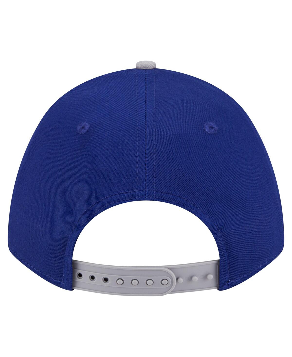 New Era Men's Royal/gray Los Angeles Dodgers Arch 9forty A-frame M-crown Adjustable Hat In Blue