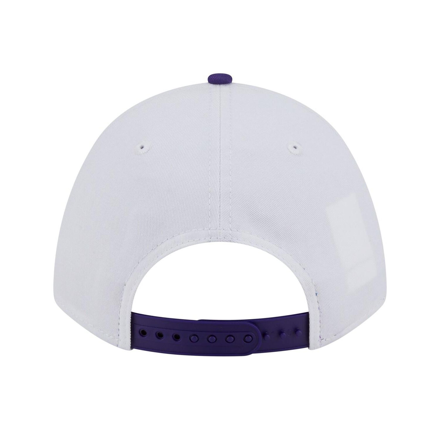 Men's White/Purple LSU Tigers Arch Two-Tone Rope 9FORTY A-Frame M-Crown Adjustable Hat