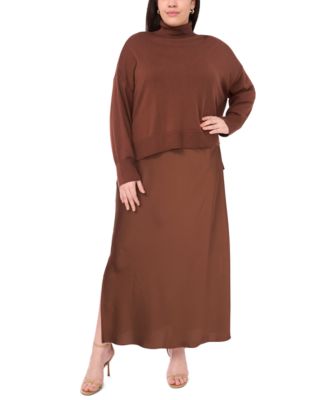 Women's Sleeveless Maxi Dress with Sweater