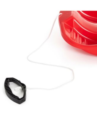 Downhill Thunder Kids Toddler Plastic Toboggan Snow Sled, Red