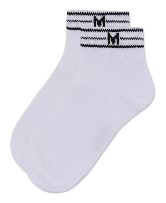 Girls' M Multi Line Anklet Socks