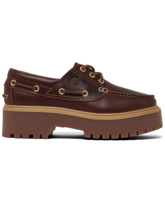 Women's Stone Street Premium Platform Boat Shoes from Finish Line