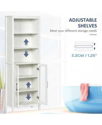Wall-Mounted Bathroom Cabinet with Waterproof Coating and Storage Shelves