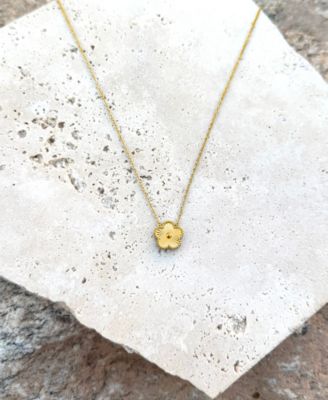 Tarnish Resistant Silver 5-Leaf Clover Pendant Necklace