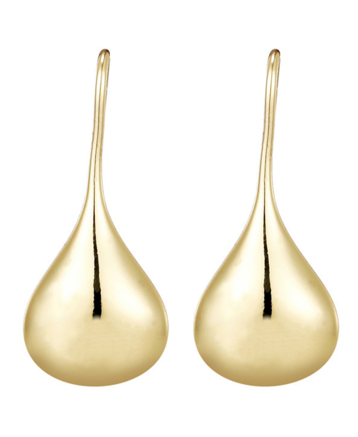 Adornia 14k Plated Rain Drop Wire Earrings In Gold