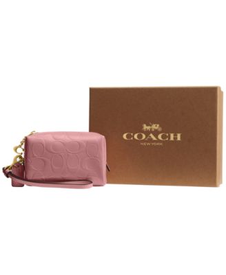 Boxed Essential Mini Patent Signature Cosmetic Pouch