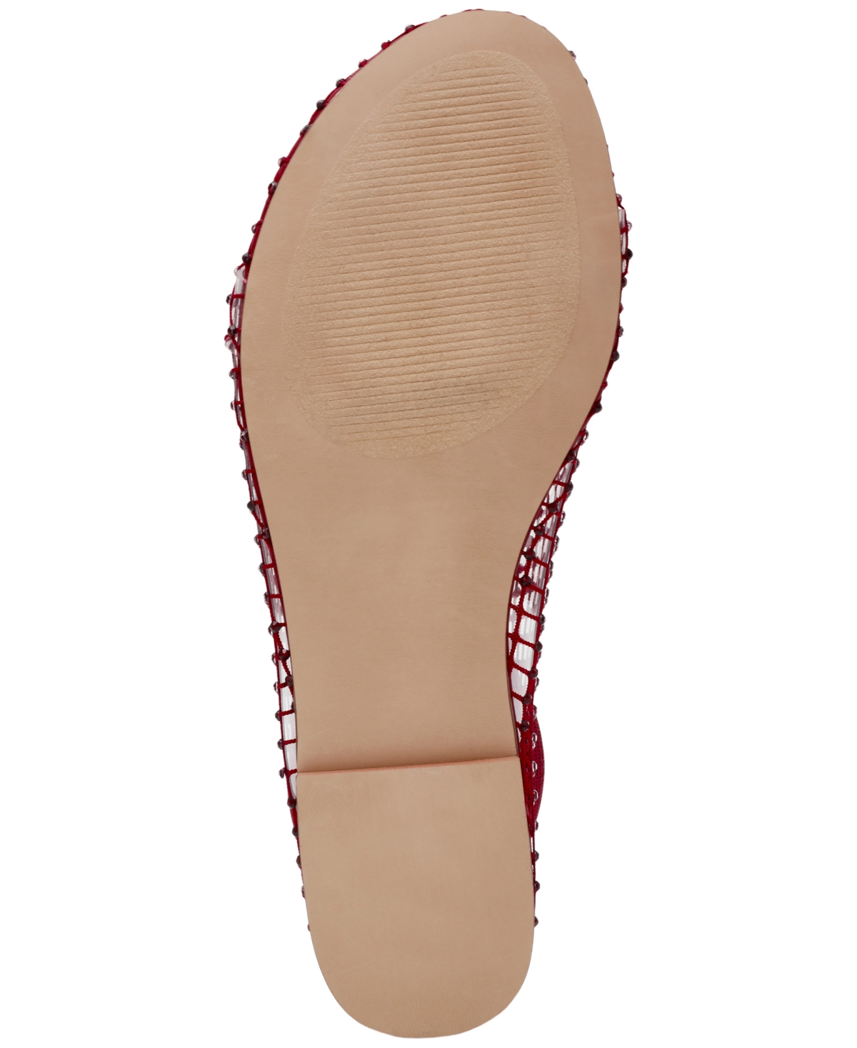Steve Madden Women's Mino Mesh Rhinestone Flats In Red