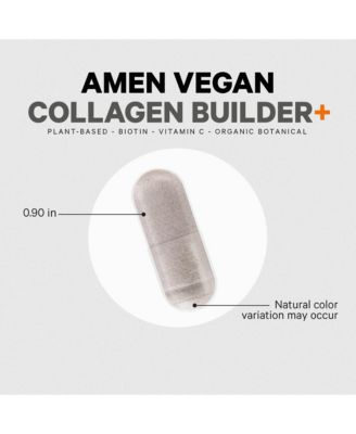 Collagen Builder Supplement - Organic Whole Foods, Lutein, Vitamin C, Biotin, Lysine, Proline Collagen Boosters - Organic Cranberry, 30 Capsules
