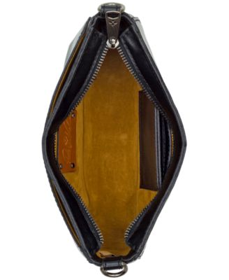 Sassi Small Leather Baguette Crossbody Shoulder Bag