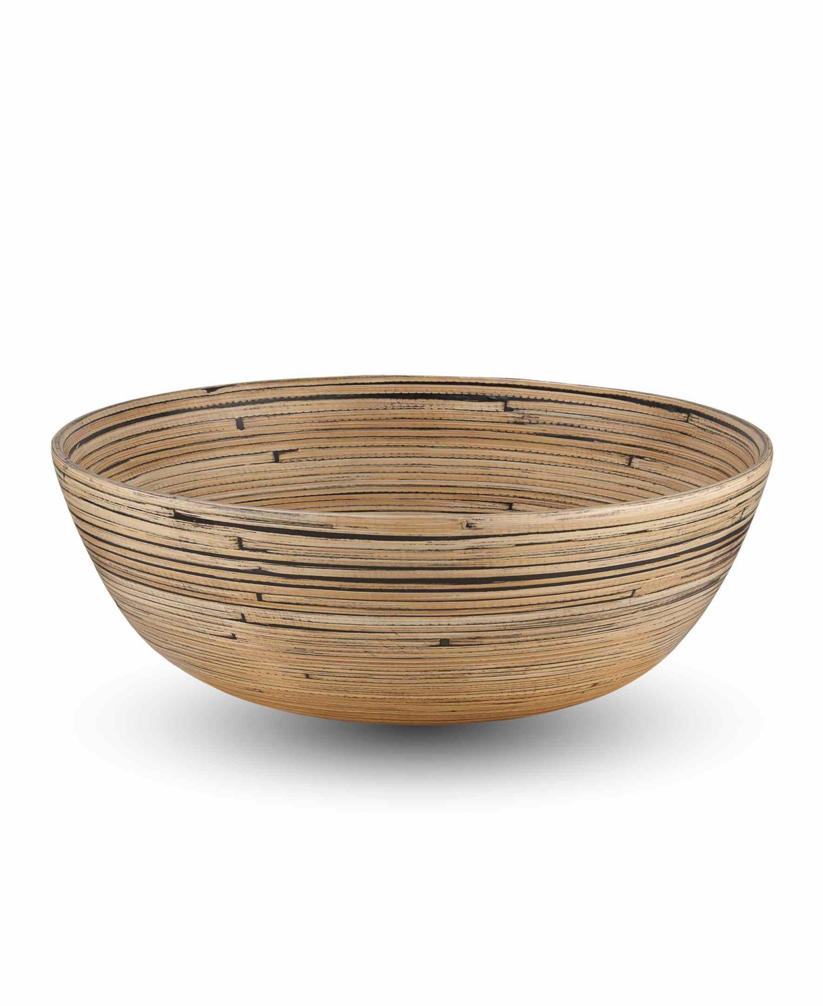 Joyce Chen Lexa Collection 12" Bamboo Salad Bowl In Black