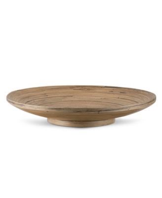 Lexa Collection 12" Bamboo Footed Plate