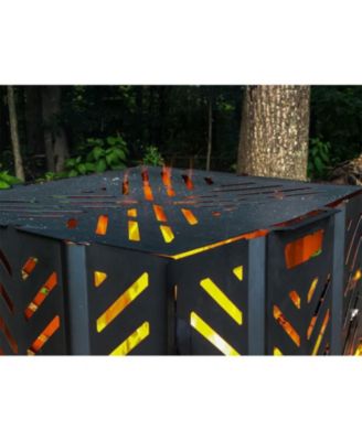 51250 Outdoor Yard Debris Burn Bin Incinerator with Lid