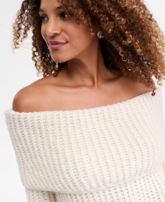 Women's Lofty Off-The-Shoulder Sweater, Macy's Exclusive