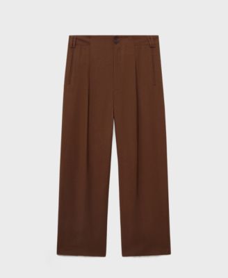 Women's Straight-Fit Pleated Pants