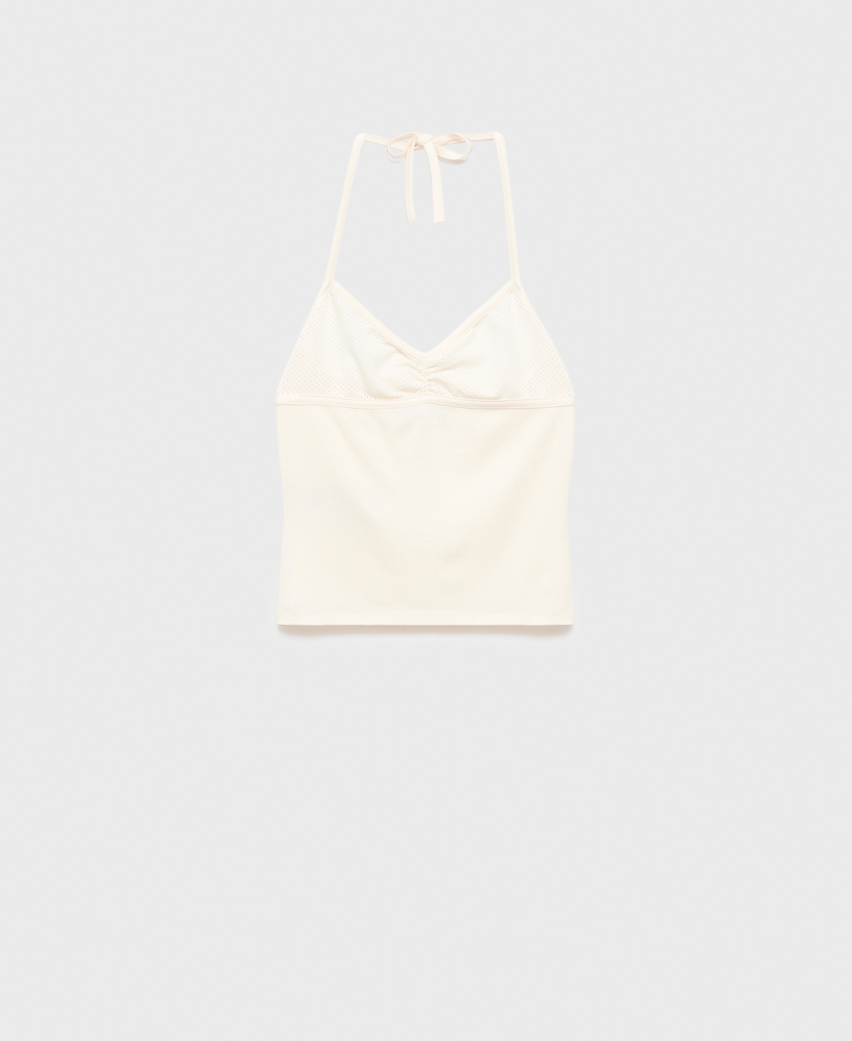 Mango Women's Perforated Neckline Top