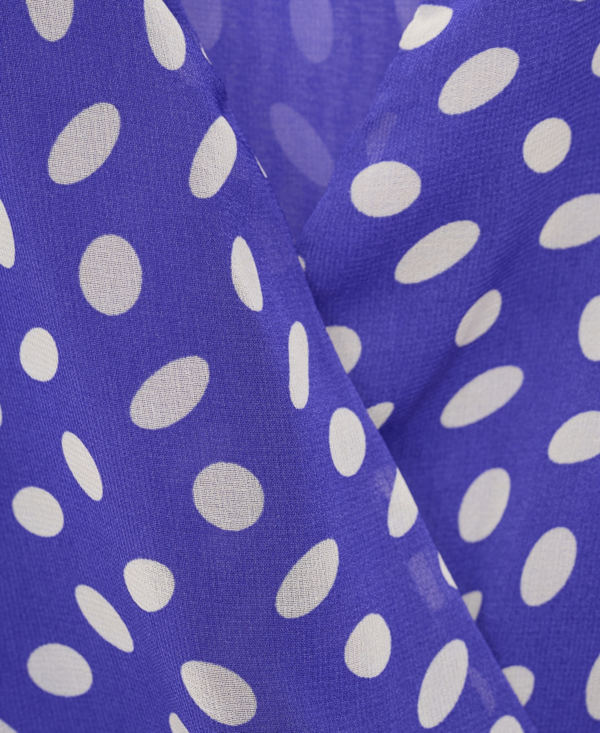 Mango Women's Dots Wrap Dress In Blue