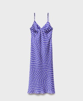 Women's Polka-Dot Satin-Finish Dress