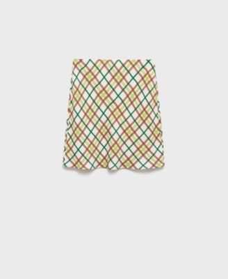 Women's Short Checkered Skirt