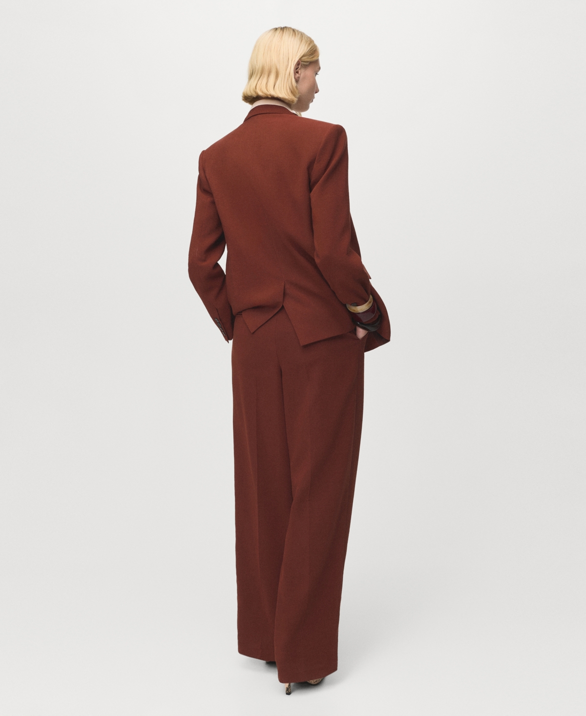 Mango Women's Modal Straight-Fit Pants