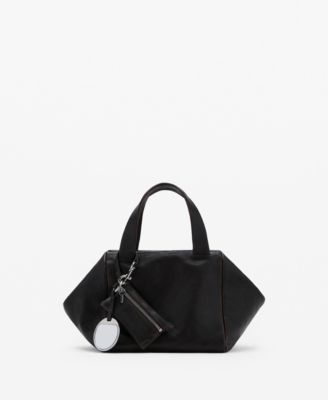 MANGO - Women's Charms Detail Leather Clutch