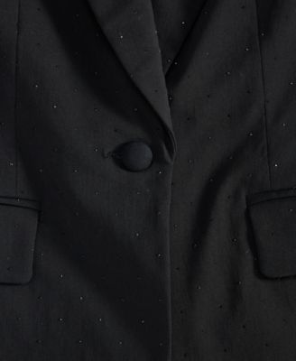 Plus Size Embellished Peak-Lapel Blazer, Macy's Exclusive 