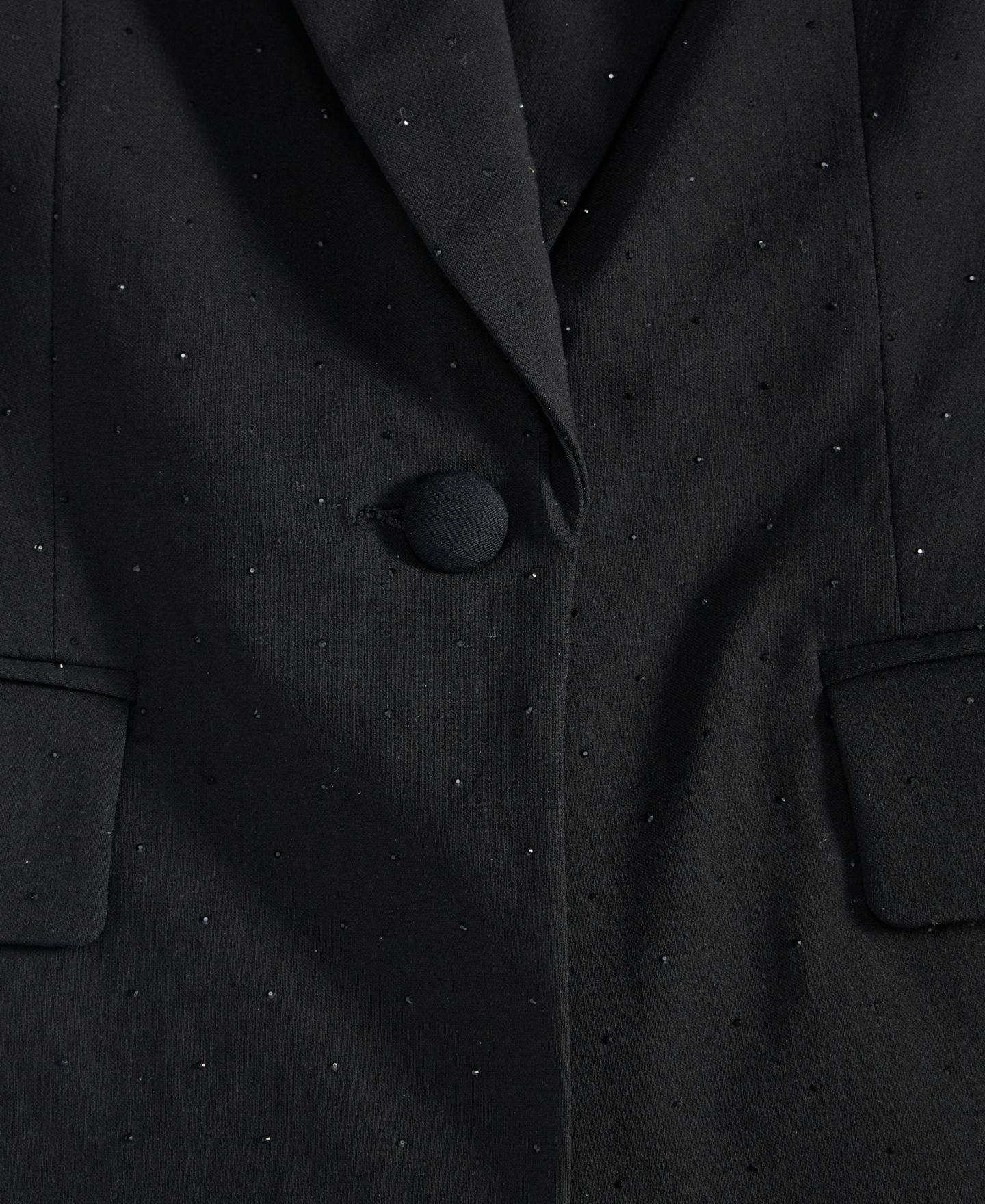 Женский пиджак I.N.C. International Concepts Plus Size Embellished Peak-Lapel Blazer, цвет: Глубокий чёрный — фото 10