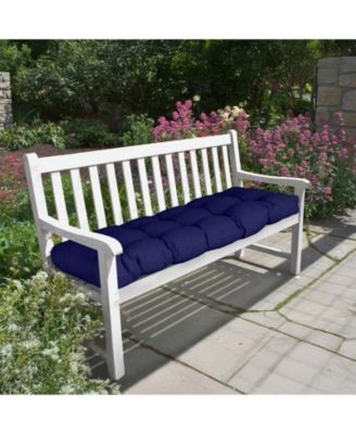 Outdoor Tufted Water-Resistant & Fade-Resistant Bench Cushion, 46" x 19.7" x 5.1"
