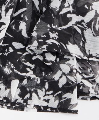 Women's Printed Ruffled Top, Macy's Exclusive