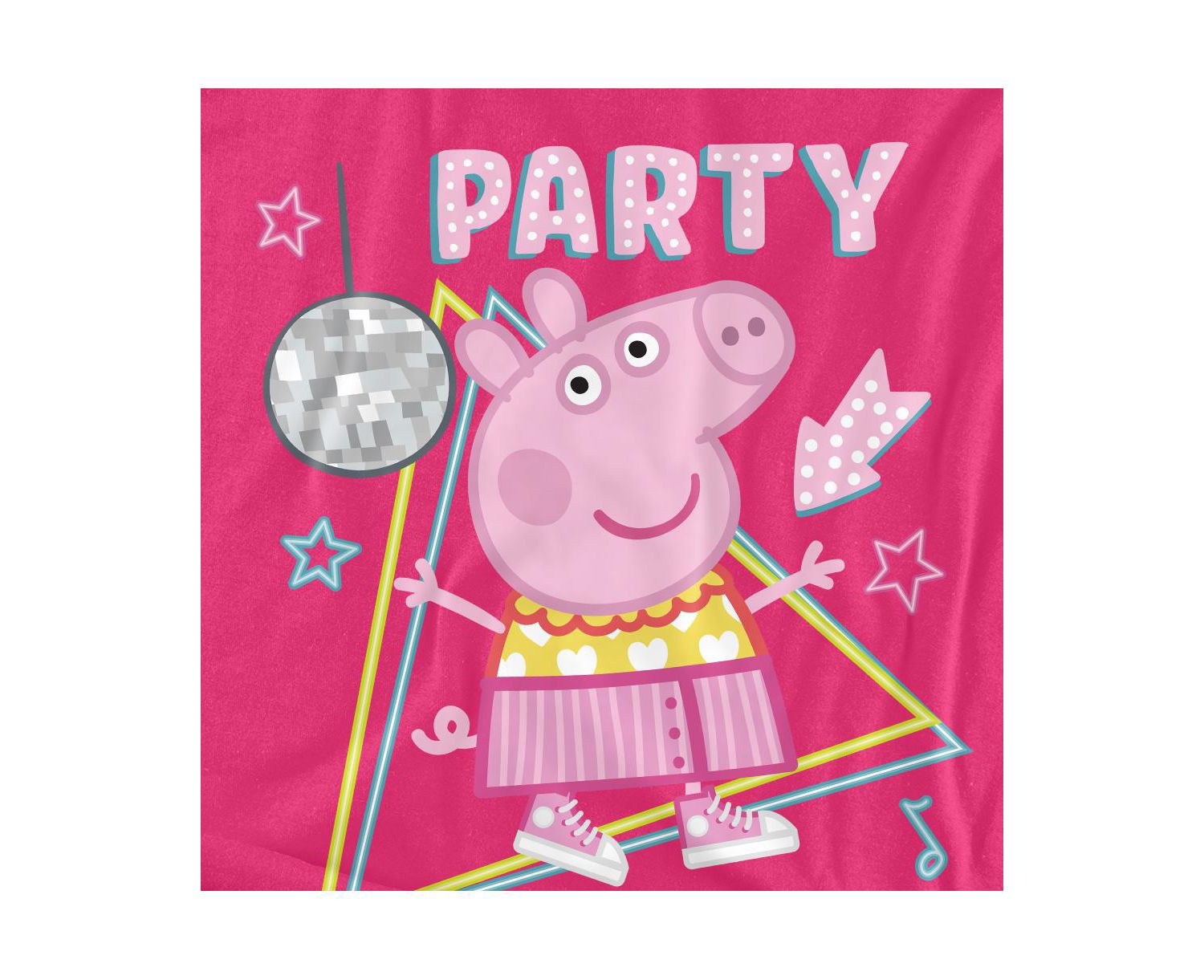 Men's Peppa Pig Disco Party Time T Shirt