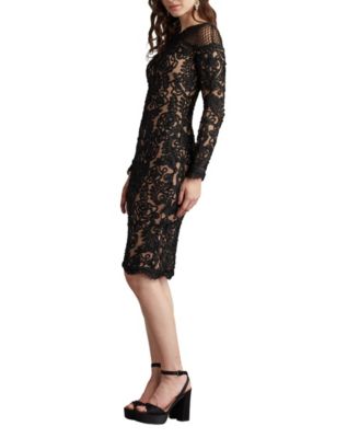 Women's Nerra Embroidered Illusion Dress