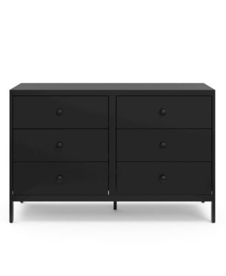 Universal 6 Drawer Dresser - Black