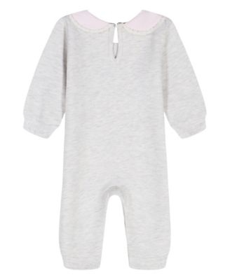 Baby Girls' Oxford Peter Pan Collar Coverall