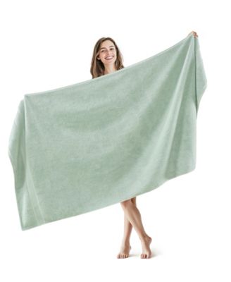 Luxury Zero Twist Cotton 2-Pc. Bath Sheet, 34" x 68"