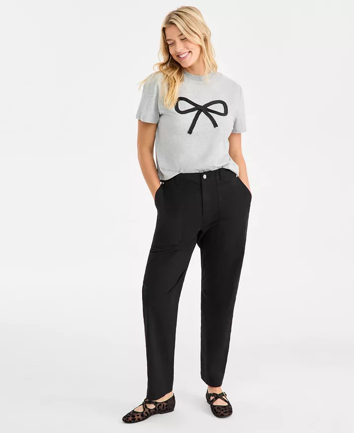 Women's Straight Leg Patch-Pocket Pants - thumbnail 10
