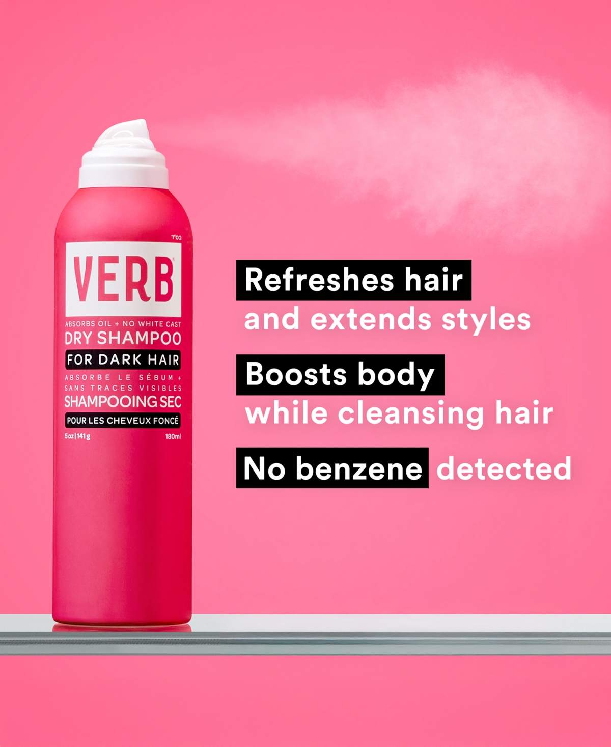 Verb Dark Jumbo Dry Shampoo, 10 Oz. In Transparent