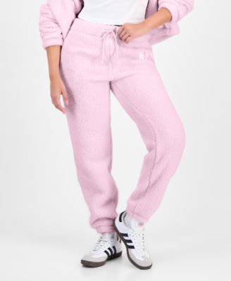 Juniors' Sherpa Fleece Jogger Pants