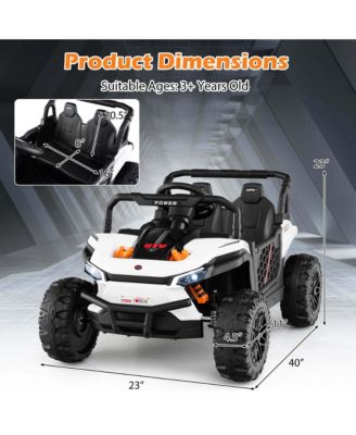 12V Kids Ride on Truck with Parental Remote 3 Speeds & Reverse Forward Function