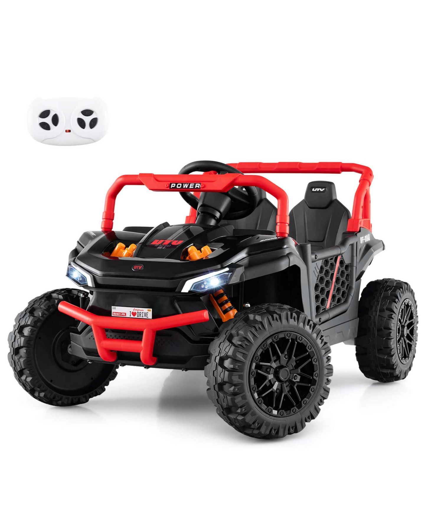 Детская игрушка Costway 12V Parental Remote Control Ride on Truck, цвет: Красный — фото 1