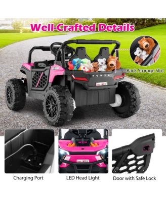 12V Kids Ride on Truck with Parental Remote 3 Speeds & Reverse Forward Function